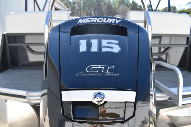 Slide: The Image of Mercury 115 Command Thrust engine on 2026 Lowe SS 230 WT boat. - 7
