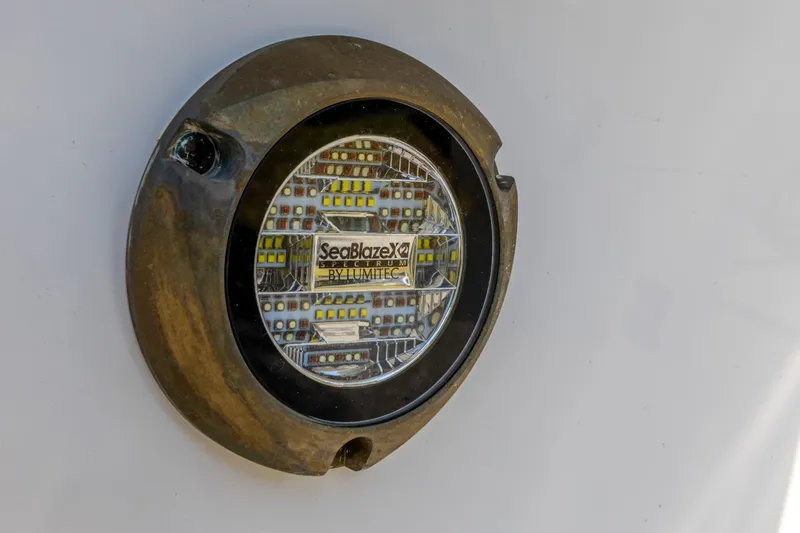 Slide: The Image of Underwater light on 2026 Edgewater 285CC boat, featuring SeaBlazeX2 by Lumitec. - 14