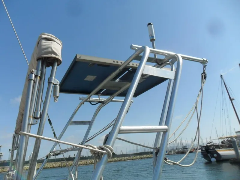Slide: The Image of Solar panel on a 1976 Ericson 36C sailboat. - 13