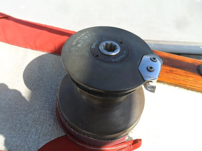 Slide: The Image of Winch on a 1976 Ericson 36C sailboat. - 16