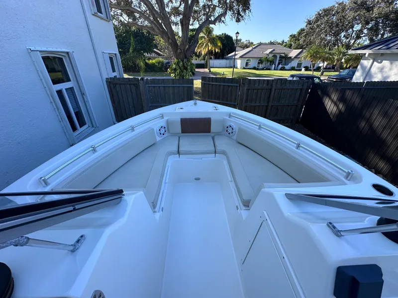 Slide: The Image of Cobia 220 Dual Console 2022 with spacious bow area. - 11