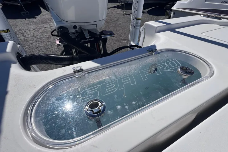 Slide: The Image of 2023 Sea Pro 248 Bay boat with Seastar engine and livewell. - 16