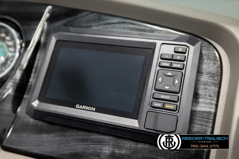 Slide: The Image of Garmin navigation system in 2026 Avalon LSZ QLS boat dashboard, featuring control buttons. - 37