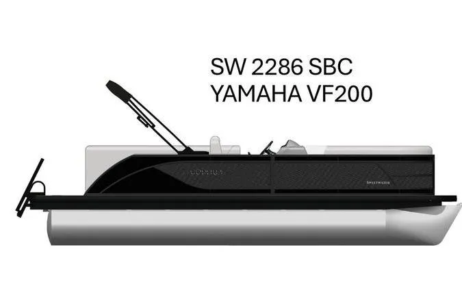 The Image of 2026 Godfrey Sweetwater 2286 SB pontoon boat with Yamaha VF200 engine. - 1