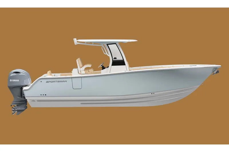 Slide: The Image of Manufacturer Provided Image: 2022 Sportsman Open 262 Center Console boat with Yamaha outboard motor. - 8