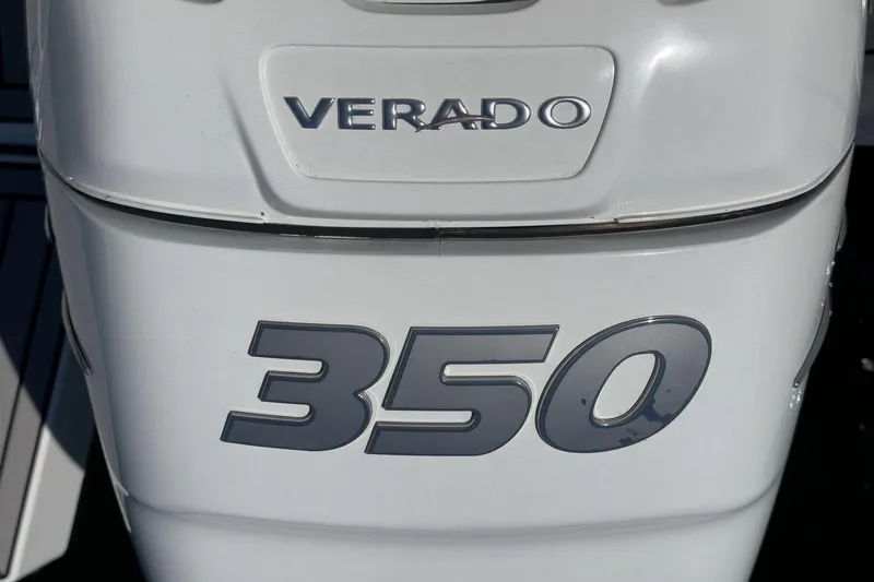 Slide: The Image of Verado 350 outboard engine on 2020 Four Winns Vista 355 Coupe OB boat. - 69