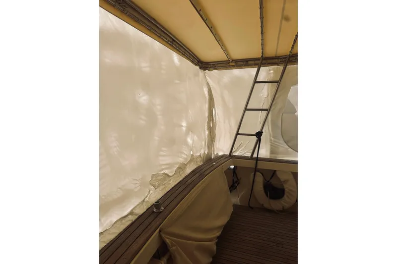 Slide: The Image of 2008 Sabre 38 Hard Top Express yacht docked on a sunny day. - 3