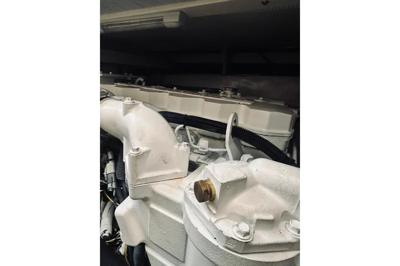 Slide: The Image of Onan Marine Genset on 2008 Sabre 38 Hard Top Express boat. - 57