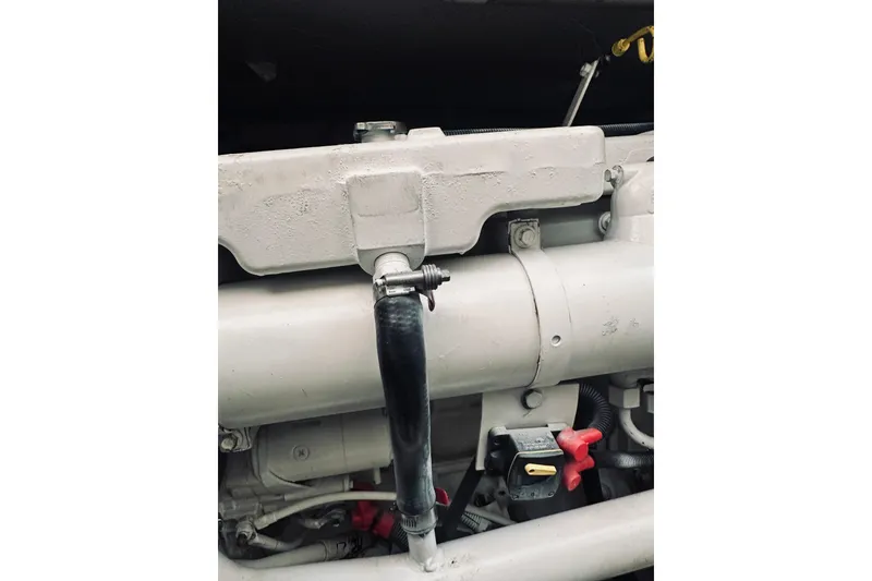 Slide: The Image of Engine compartment of 2008 Sabre 38 Hard Top Express with Onan generator. - 62