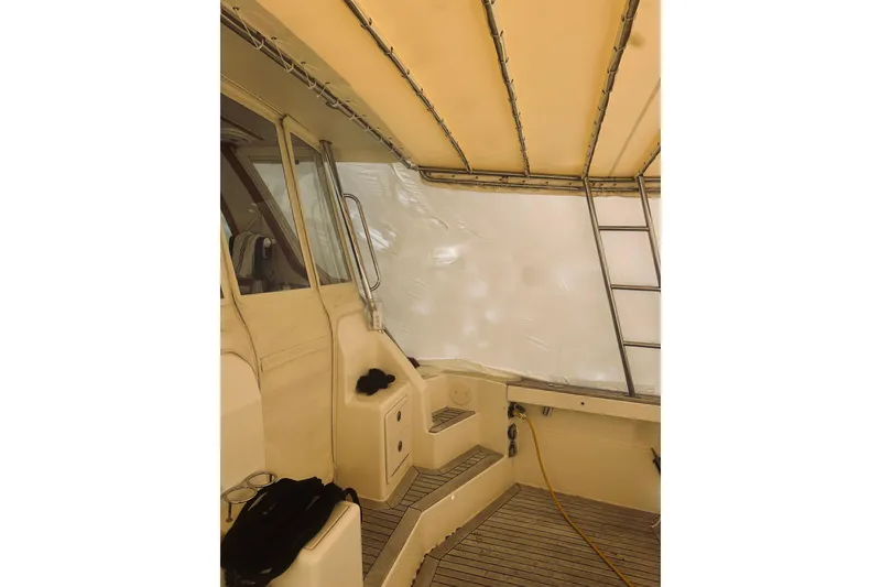 Slide: The Image of Engine label on 2008 Sabre 38 Hard Top Express, highlighting recreational use compliance. - 68