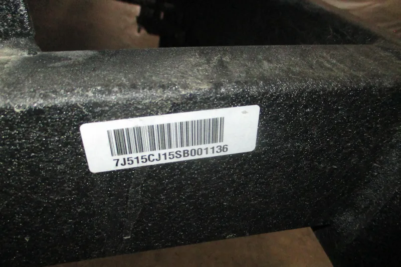 Slide: The Image of Barcode label on 2025 Tahoe T18 component with serial number 7J515CJ15SB001136. - 8
