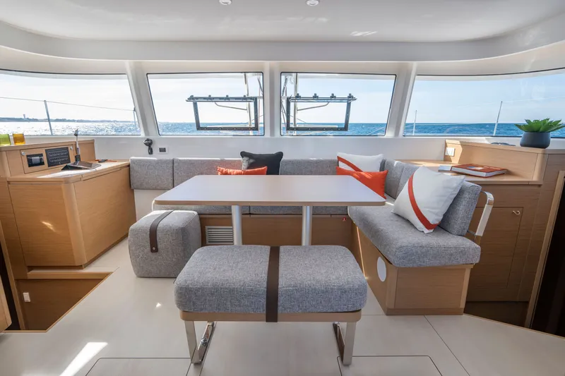 Slide: The Image of Interior of Excess EXCESS 14 yacht, modern design, 2026 model. - 8