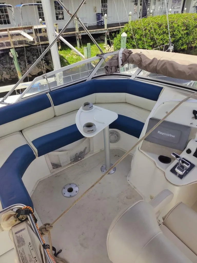 Slide: The Image of 2001 Cruisers Yachts 3750 Motoryacht kitchen with stove and sink. - 25