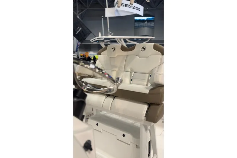 Slide: The Image of Interior view of Edgewater 250CC boat, model year 2026. - 6