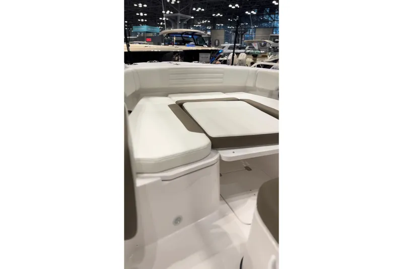 Slide: The Image of Interior view of Edgewater 250CC boat, model year 2026. - 8
