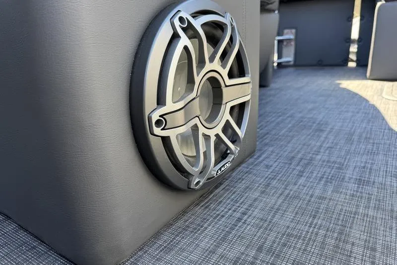 Slide: The Image of Speaker detail on 2026 Godfrey Sanpan 2700 ULW boat interior. - 29