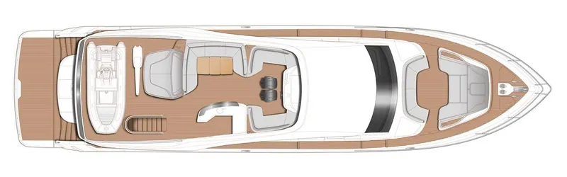 Slide: The Image of Manufacturer Provided Image: Manufacturer Provided Image: Princess Y85 Motor Yacht Flybridge Layout Plan - 74