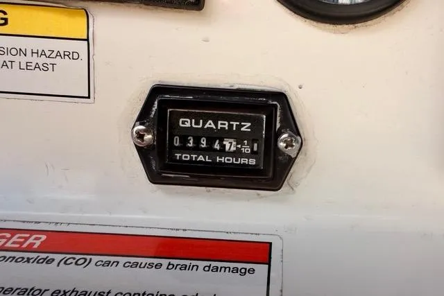 Slide: The Image of Hour meter showing 3947.7 hours on 2005 Beneteau Oceanis Clipper 423 yacht. - 5