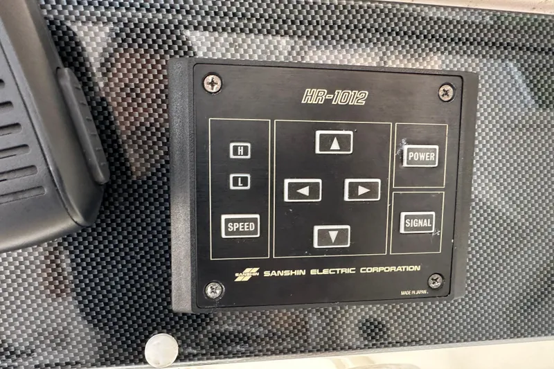 Slide: The Image of Control panel of Sanshin Electric HR-1012 on 2009 Riviera 47 Enclosed Flybridge Series II. - 42