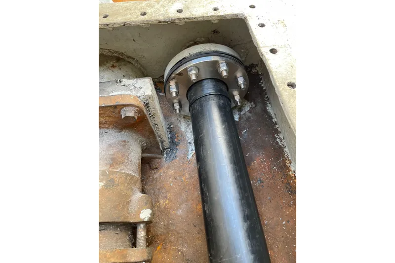 Slide: The Image of Close-up of a 1973 Custom 58’ Steel Marco Seiner mechanical component. - 19