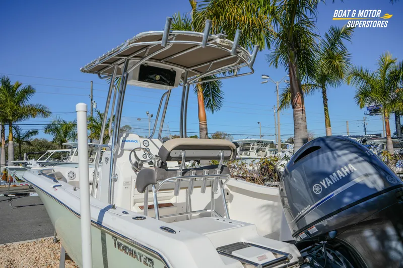 Slide: The Image of 2019 Tidewater 198 CC Adventure boat with Yamaha engine, displayed at Boat & Motor Superstores. - 23