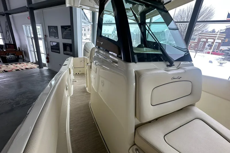 Slide: The Image of 2024 Chris-Craft Catalina 24 boat interior, showcasing sleek design and luxurious seating. - 18