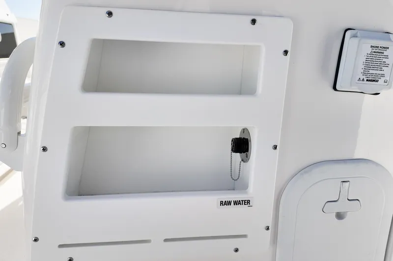 Slide: The Image of 2026 Sea Fox 328 Commander boat raw water access panel. - 37