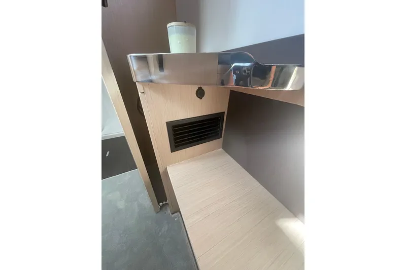 Slide: The Image of Interior detail of 2026 Jeanneau TH38 yacht, featuring modern design and sleek finishes. - 38