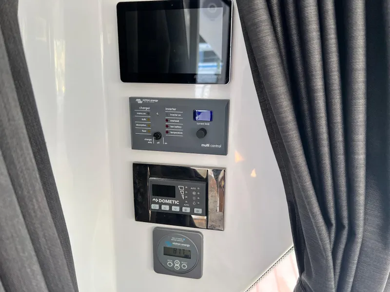 Slide: The Image of Control panel and display on a 2021 Beneteau Antares 9 boat. - 20