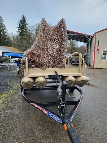 Slide: The Image of Hotwood's Lil' Sport Pontoon Boat 510 2023 - 3