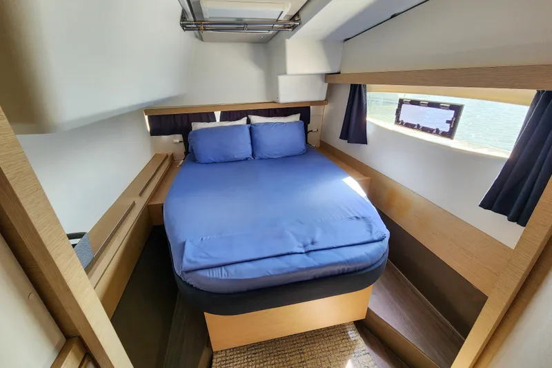 Slide: The Image of Electrical control panel on a 2016 Fountaine Pajot Lucia 40 catamaran. - 56