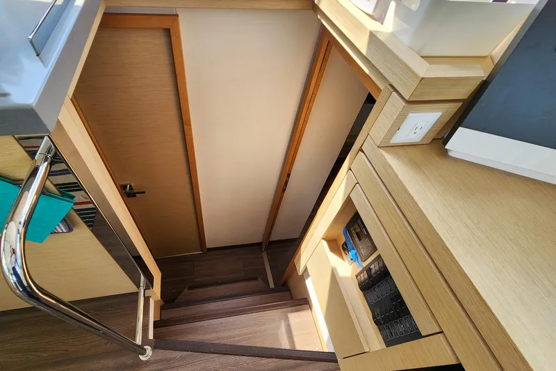 Slide: The Image of Bathroom interior of 2016 Fountaine Pajot Lucia 40 catamaran with shower and sink. - 63