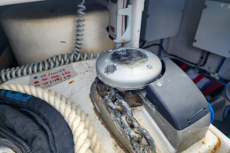 Slide: The Image of Bathroom interior of 2016 Fountaine Pajot Lucia 40 catamaran, featuring sink and shower. - 75