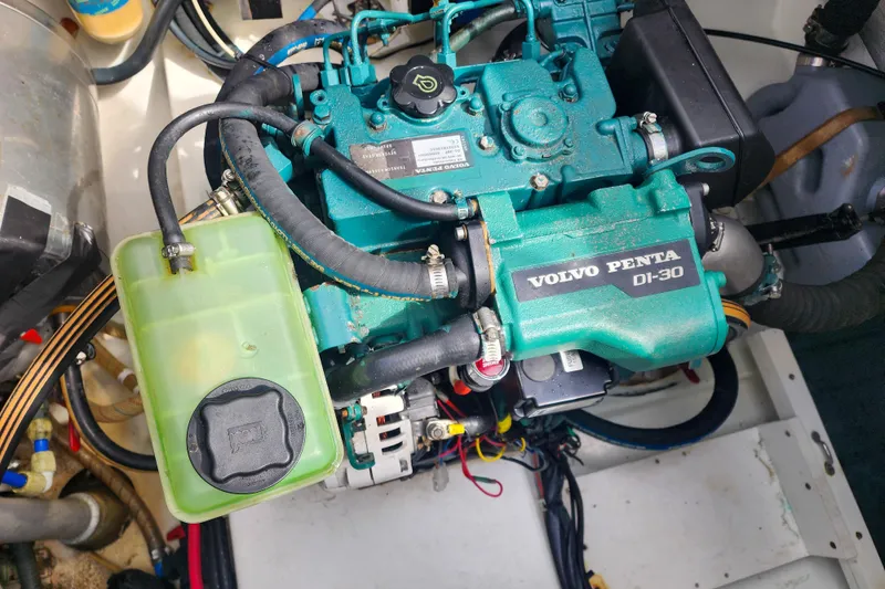 Slide: The Image of Storage compartment of 2016 Fountaine Pajot Lucia 40 with equipment and ropes. - 77