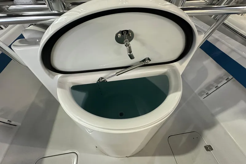 Slide: The Image of Livewell on 2026 Bluewater 23T boat, featuring a sleek, modern design. - 15