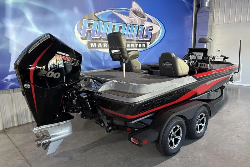 Slide: The Image of 2026 Nitro Z19 Pro boat with Mercury 200 engine at Foothills Marine Center. - 7