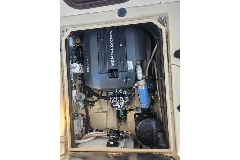 Slide: The Image of Engine compartment of 2017 Ranger Tugs R-27 with Volvo Penta D3-200 engine. - 20