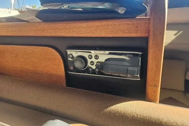 Slide: The Image of 2017 Ranger Tugs R-27 interior with Fusion marine stereo system. - 7