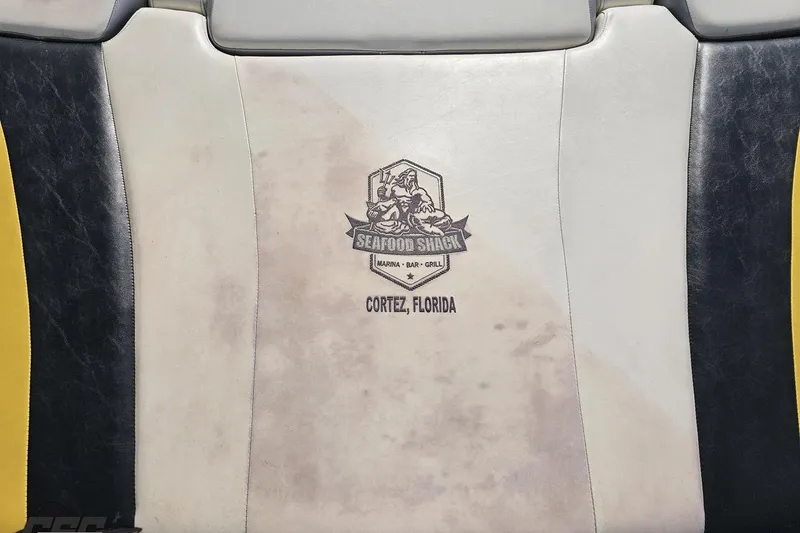 Slide: The Image of 2009 Formula 353 FASTech seat with Seafood Shack logo, Cortez, Florida. - 44