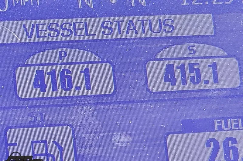 Slide: The Image of Display screen showing vessel status with readings, Formula 353 FASTech 2009. - 68