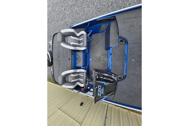 Slide: The Image of 2026 Nitro Z20 XL Pro boat interior with dual seats and sleek design. - 53