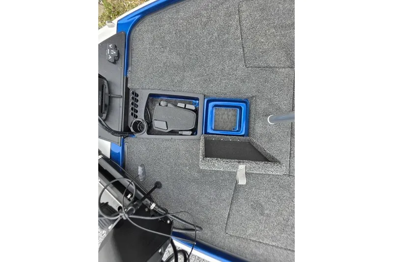 Slide: The Image of Interior view of 2026 Nitro Z20 XL Pro boat deck with storage compartments. - 57