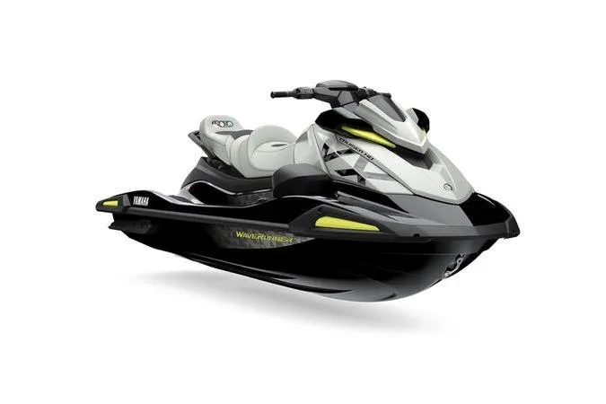 Slide: The Image of 2026 Yamaha WaveRunner VX Cruiser HO, sleek design, black and white color scheme. - 3