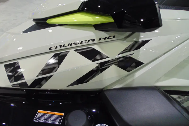 Slide: The Image of 2026 Yamaha WaveRunner VX Cruiser HO, sleek design with bold graphics. - 9