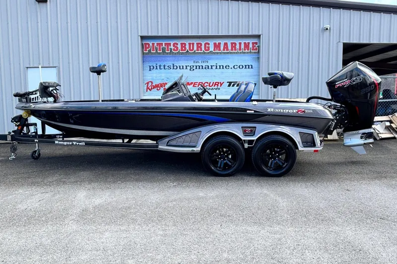 The Image of 2026 Ranger Z520R boat at Pittsburg Marine dealership, featuring sleek design and powerful engine. - 0