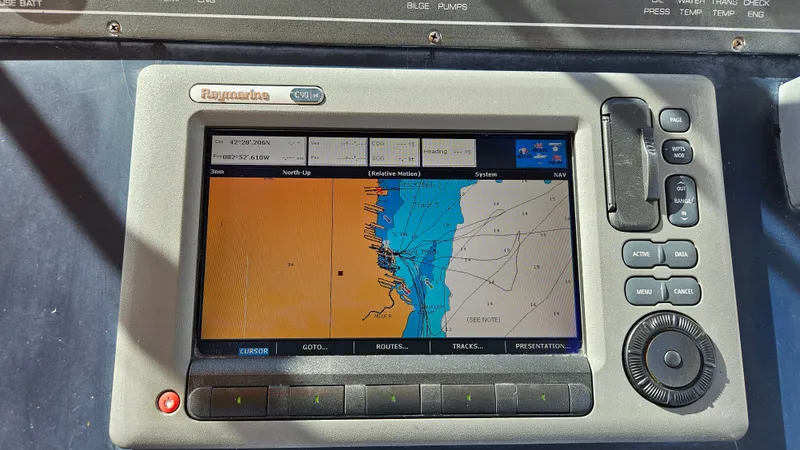 Slide: The Image of Raymarine GPS on Tiara Yachts 2900 Coronet, 2006 model. - 13