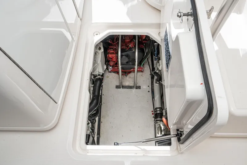 Slide: The Image of Engine compartment of 2005 Tiara Yachts 3600 Open. - 32