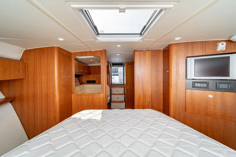 Slide: The Image of Interior of 2005 Tiara Yachts 3600 Open with wood finish. - 42