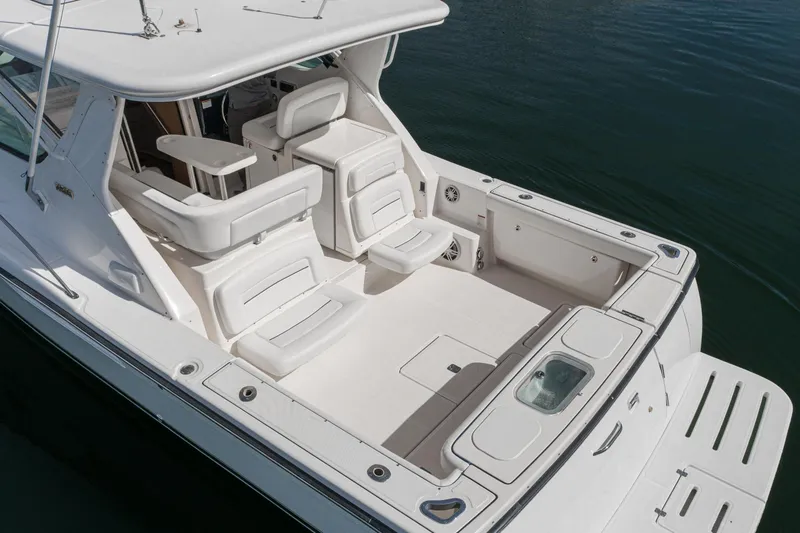 Slide: The Image of 2005 Tiara Yachts 3600 Open, spacious cockpit, luxurious design. - 7
