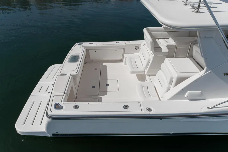 Slide: The Image of 2005 Tiara Yachts 3600 Open, spacious deck, luxurious design. - 9